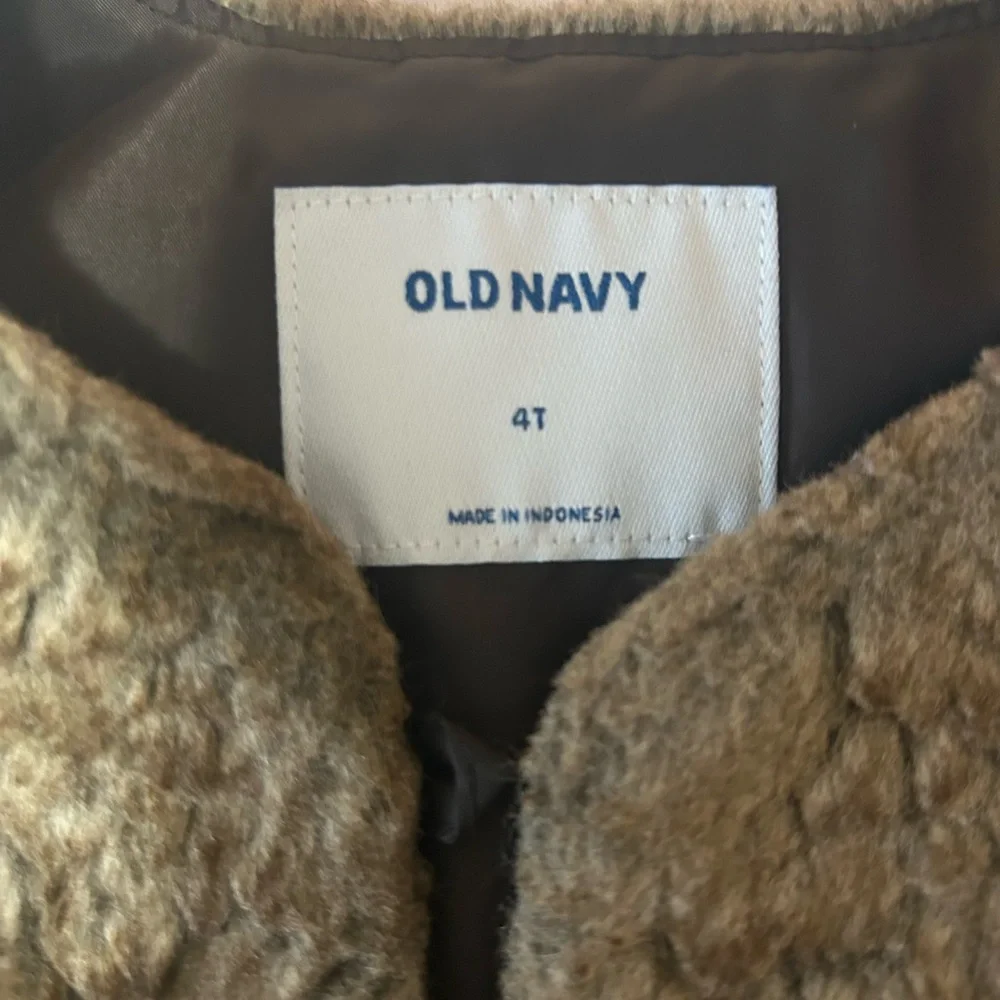 Old Navy Faux Brown Fur Vest GU Size 4T